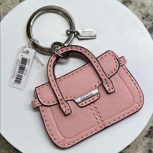 Coach Pink Handbag Key Fob NWT